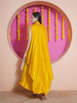 GOLDEN GLOW PRINCESS FLARE MIRROR MAZE CAPE SET