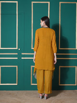 GOLDEN SAGE CO-ORD WITH CAPE STYLE JACKET