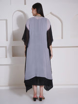 BLACK BRILLIANCE KAFTAN CAPE WITH DRESS
