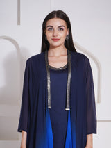 ROYAL RADIANCE CO-ORD WITH CAPE STYLE JACKET