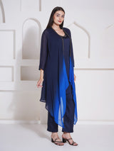 ROYAL RADIANCE CO-ORD WITH CAPE STYLE JACKET