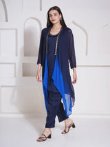 ROYAL RADIANCE CO-ORD WITH CAPE STYLE JACKET