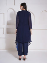 ROYAL RADIANCE CO-ORD WITH CAPE STYLE JACKET