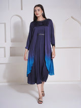 TITANIUM TEAL JACKET LAYER DRESS