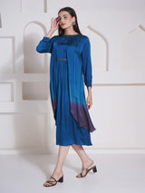 TEAL TITANIUM JACKET LAYER DRESS