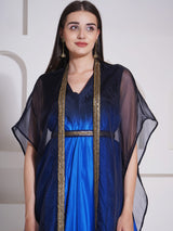 ROYAL RADIANCE DHOTI DRAPE WITH FREE FALL FUSION EMBROIDER CAPE
