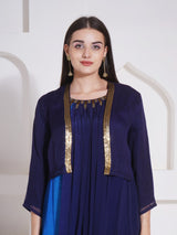 ROYAL RADIANCE SHRUG WITH DHOTI DRAPE GOWN