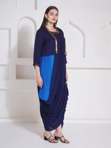 ROYAL RADIANCE SHRUG WITH DHOTI DRAPE GOWN