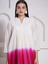 ROSE RUSH DIP DYED TENT TOP CO-ORD SET