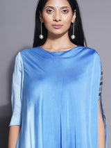 FROSTED SAPPHIRE ASYMMETRIC TOP CO-ORD SET