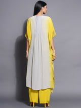 CITRINE CHARM PLEATED NECKLINE KAFTAN SET