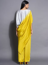 CITRINE CHARM ASYMMETRIC DRAPE CORD-SET