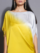 CITRINE CHARM ASYMMETRIC DRAPE CORD-SET