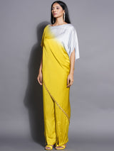 CITRINE CHARM ASYMMETRIC DRAPE CORD-SET