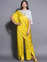 CITRINE CHARM ASYMMETRIC DRAPE CORD-SET