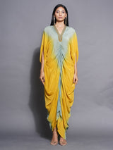 GOLDEN SAGE BUTTERFLY DRESS
