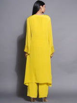 CITRINE CHARM FRONT GATHERED KURTA SET