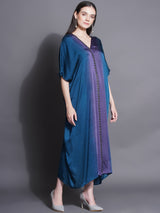 TEAL TITANIUM JEWELLED KAFTAN