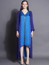 GREY GOLD CURVE HEM KURTA SET