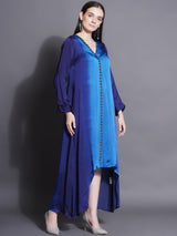 GREY GOLD CURVE HEM KURTA SET