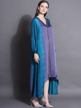 GREY GOLD CURVE HEM KURTA SET