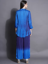 MIDNIGHT MIST SHIBORI DYED CO-ORD SET