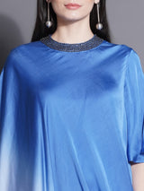 FROSTED SAPPHIRE CONTOUR DRAPE CO-ORD SET