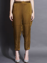 RADHIKA PANDIT IN MEHNDI MELLOW CONTOUR DRAPE CO-ORD SET