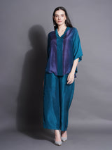 TEAL TITANIUM LAPEL COLLAR CORD-SET