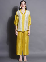 CITRINE CHARM LAPEL COLLAR CORD-SET