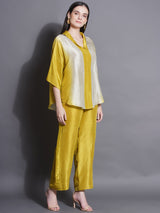 CITRINE CHARM LAPEL COLLAR CORD-SET