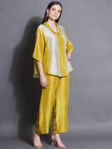 CITRINE CHARM LAPEL COLLAR CORD-SET