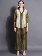 SEAWEED SPLASH LAPEL COLLAR CORD-SET