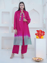 ROSE REEF STRIGHT CUT BEADED OVERLAY WITH CO-ORD SET