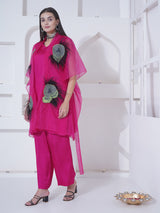 ROSE FETHER EDGE KAFTAN OVERLAY WITH CO-ORD SET
