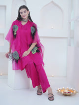ROSE FETHER EDGE KAFTAN OVERLAY WITH CO-ORD SET