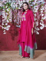 ROSE REEF LOOMWORK PEPLUM FLARE CAPE SET