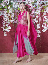 ROSE REEF PRINCESS FLARE SEQUINNNED CAPE SET