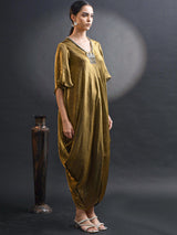 MEHENDI GOLD COCOON DRESS