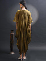 MEHENDI GOLD COCOON DRESS