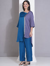 TEAL & TITANIUM ORIGAMY EDGE CO-ORD SET