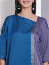 TEAL & TITANIUM ORIGAMY EDGE CO-ORD SET