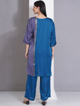 TEAL & TITANIUM ORIGAMY EDGE CO-ORD SET