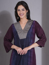 MIDNIGHT MERLOT V-YOKE NECKLINE CO-ORD SET