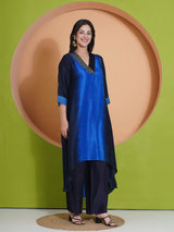 ROYAL RADIANCE PEACOCK CUT KURTA SET