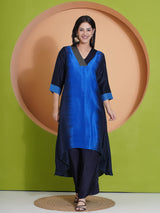 ROYAL RADIANCE PEACOCK CUT KURTA SET