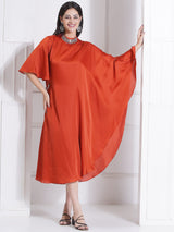 FIRE FLARE ONE SIDE FLOW DRESS