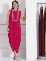 ROSE PINK PEARL DROP MORROCAN WRAP