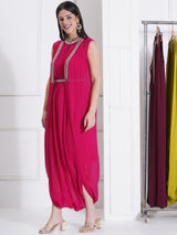 ROSE PINK PEARL DROP MORROCAN WRAP