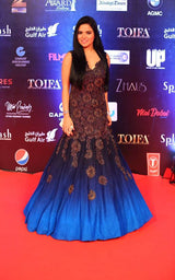 REKHA RANA IN ROYAL RADIANCE FLORAL FANTASY GOWN